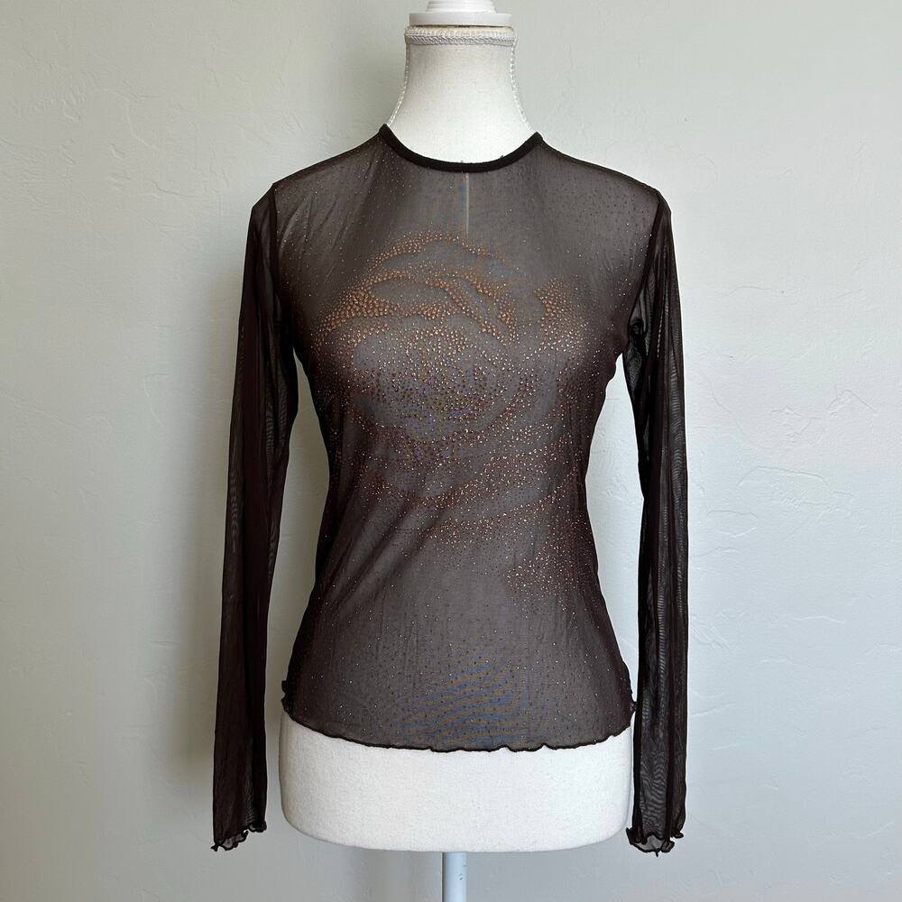Mesh glitter top!